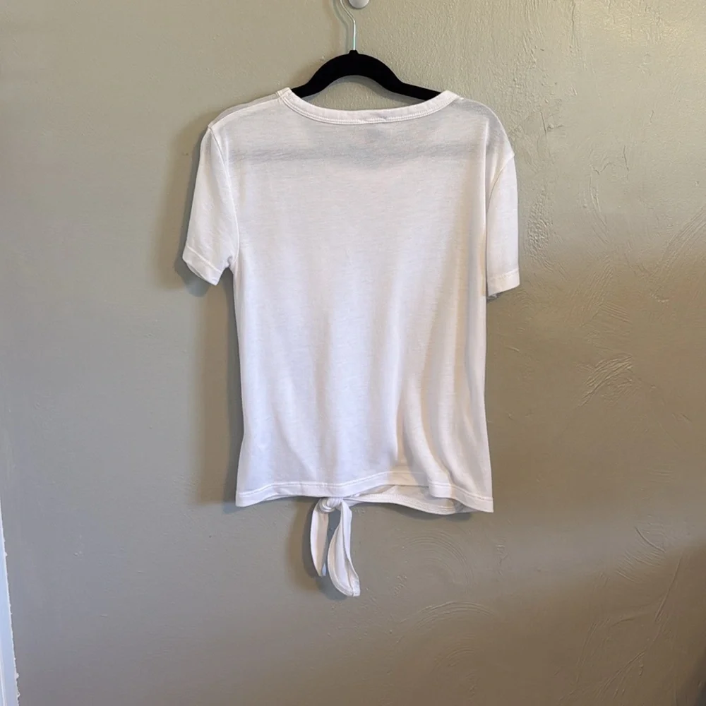 J. Crew tie front pocket t shirt